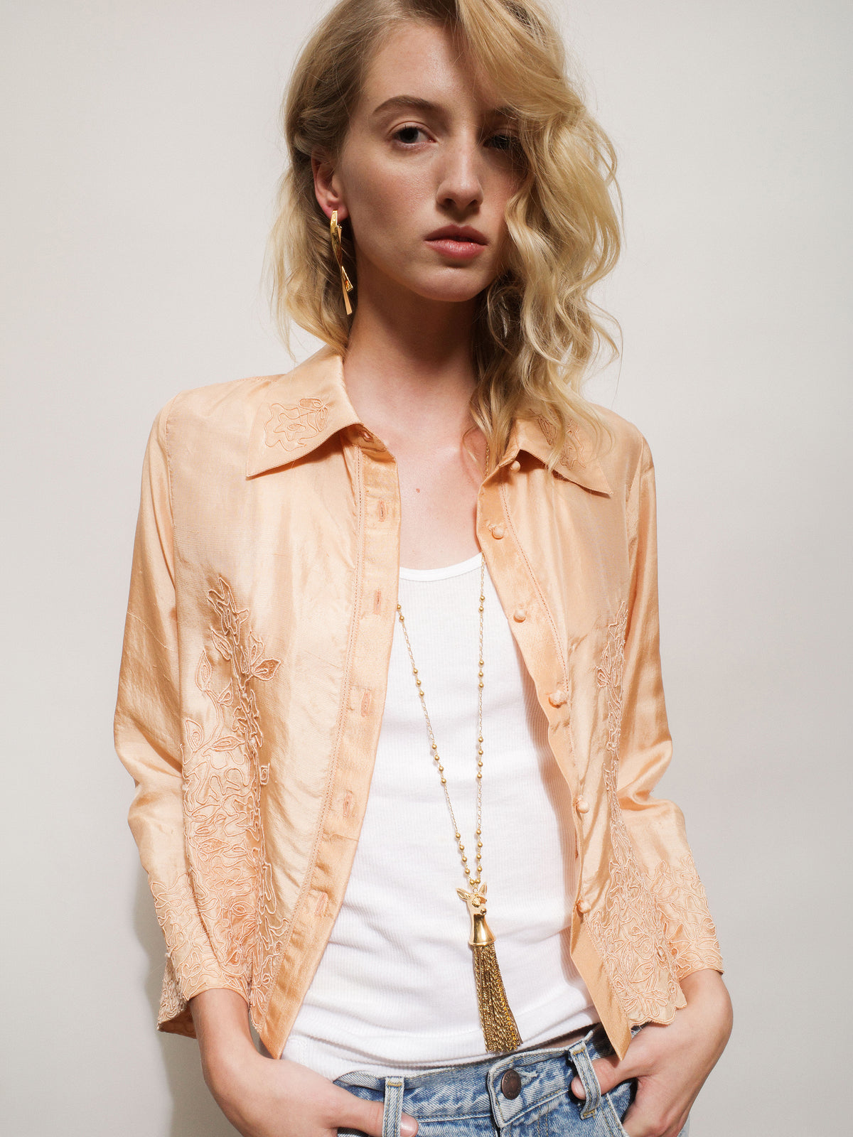 Fawn Tassel Necklace in Gold