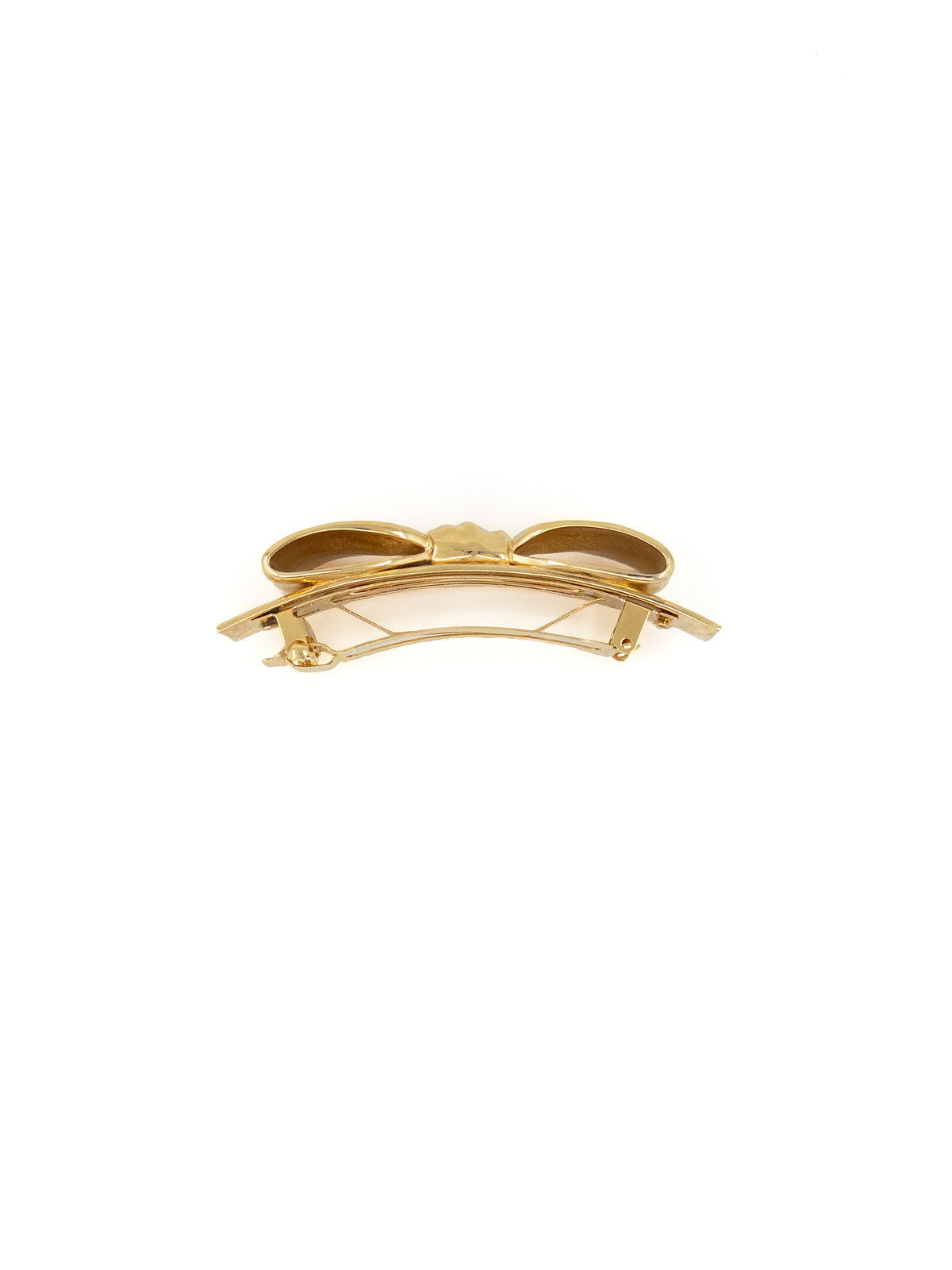 Bow Hair Barrette in Gold