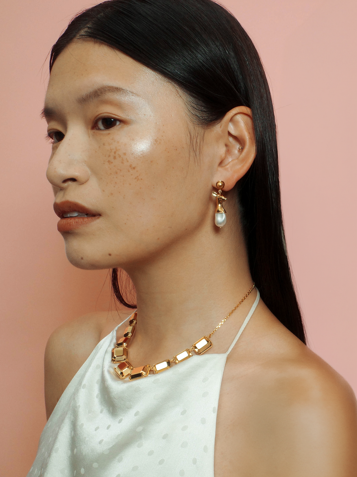 Lyric Reversible Necklace in Gold