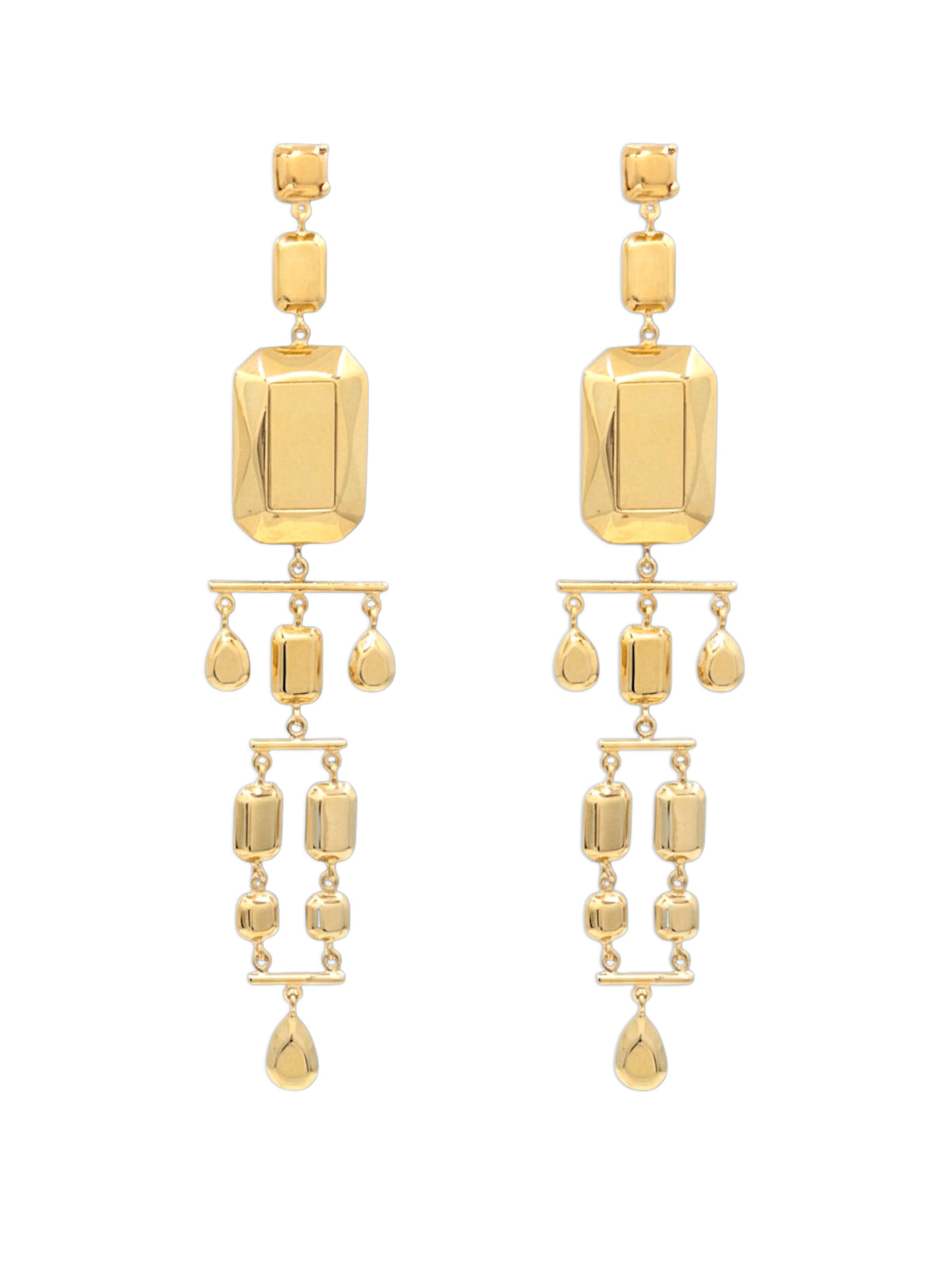 Odile Convertible Earrings in Gold and Pink