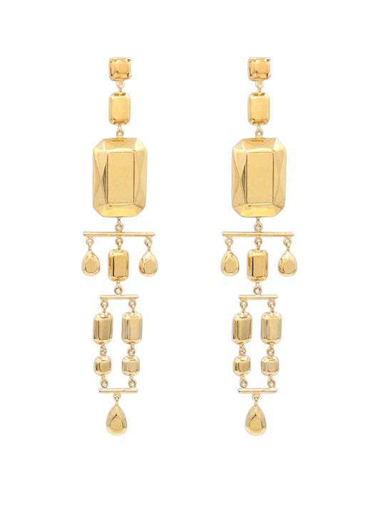 Odile Convertible Earrings in Gold and Pink