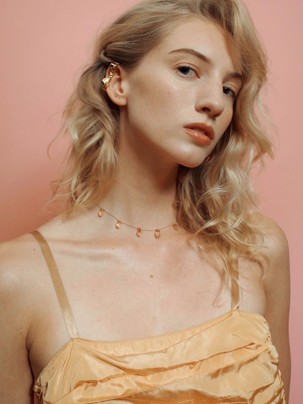 Bow Ear Cuff in Gold