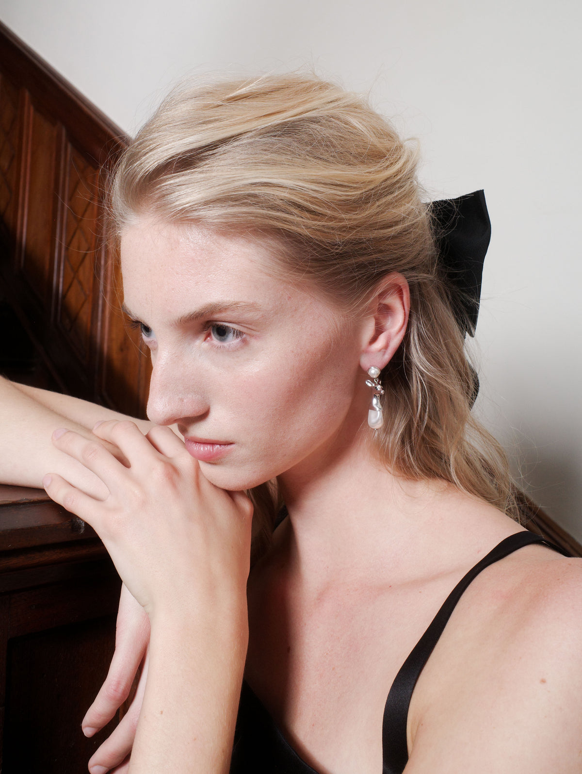 Fawn Drop Earrings in Silver