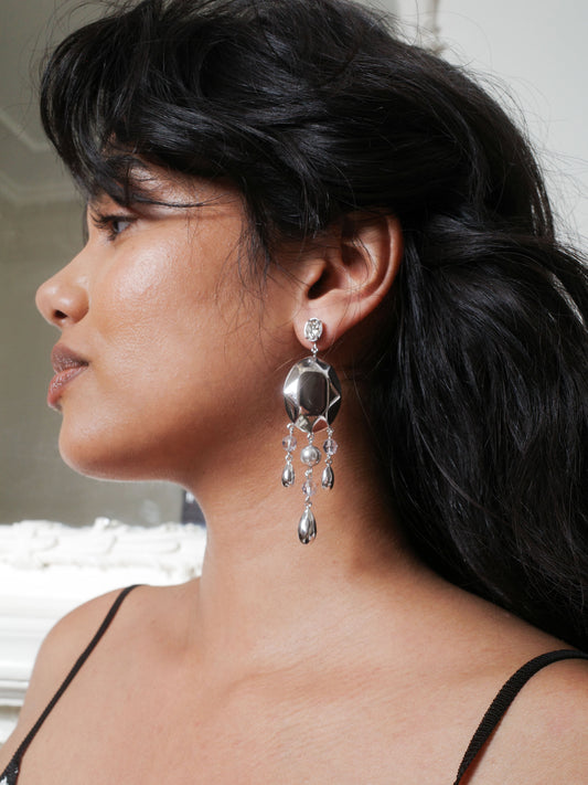 Odette Convertible Earrings in Silver