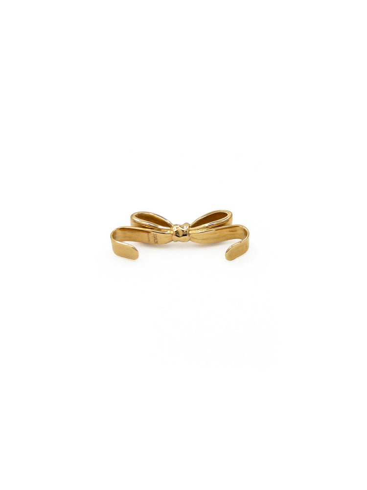 Bow Ear Cuff in Gold
