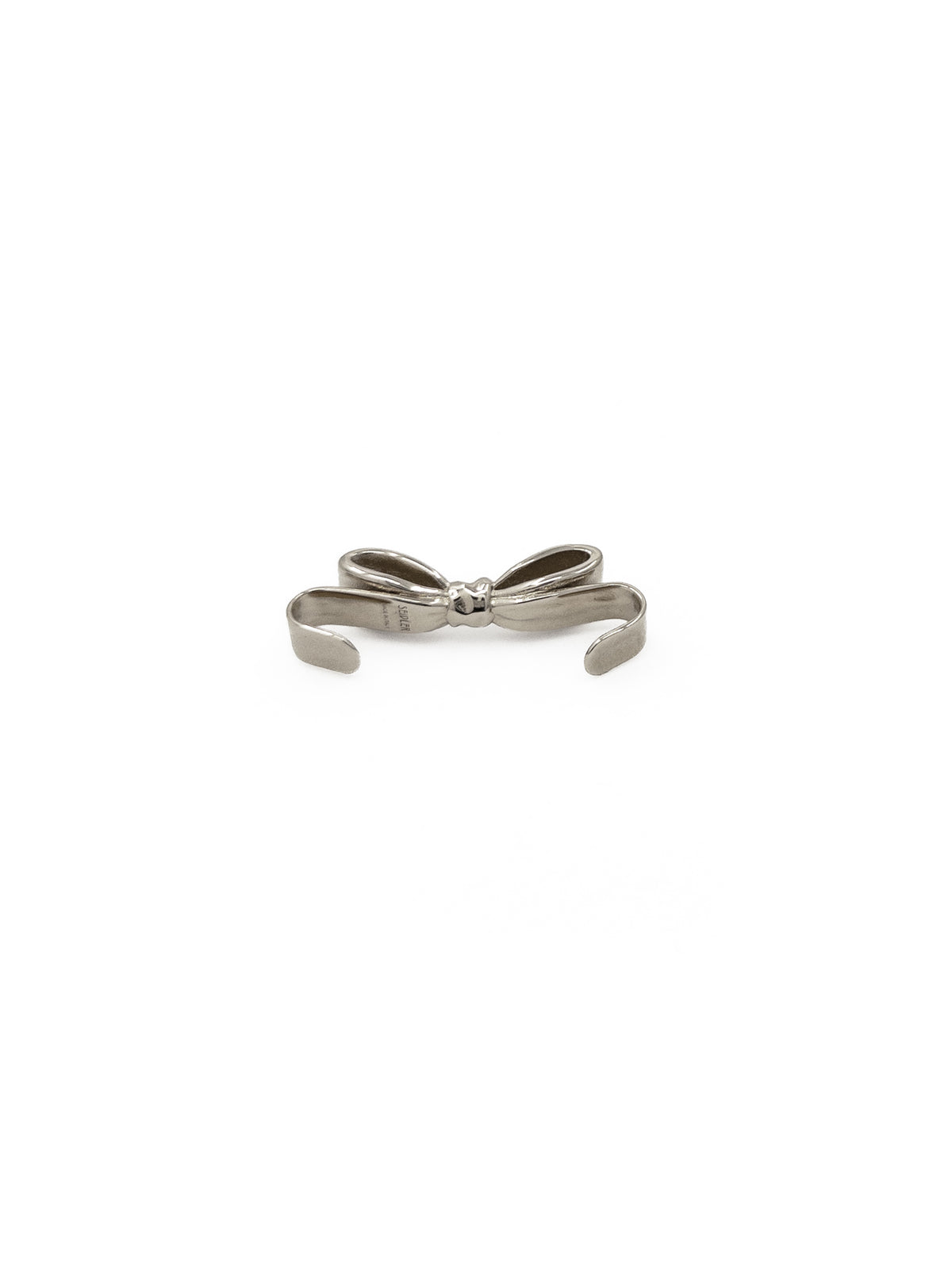 Bow Ear Cuff in Silver