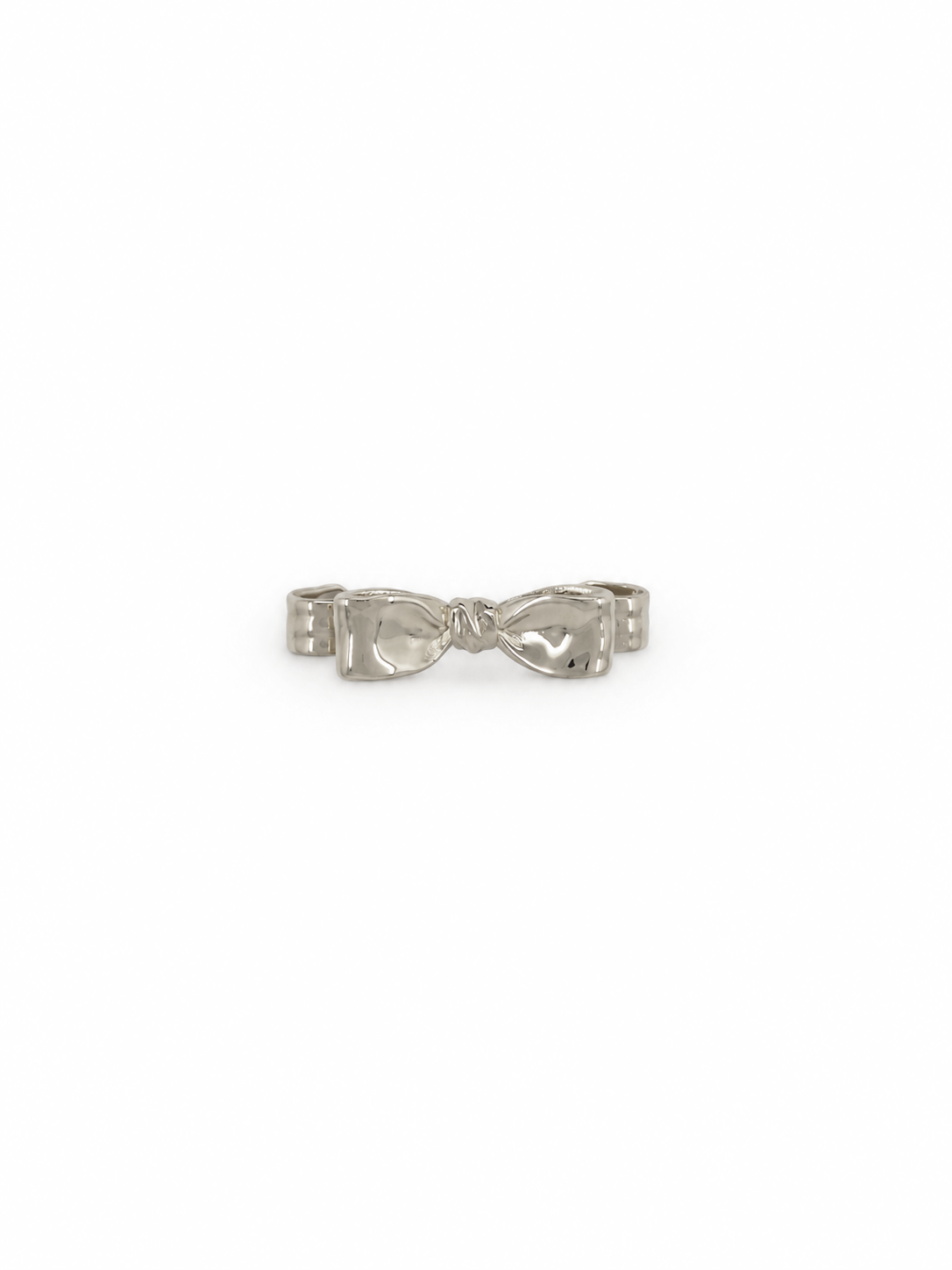 Bow Ear Cuff in Silver