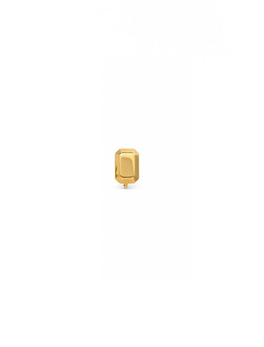 Cecilia Faceted Ear Clip in Gold