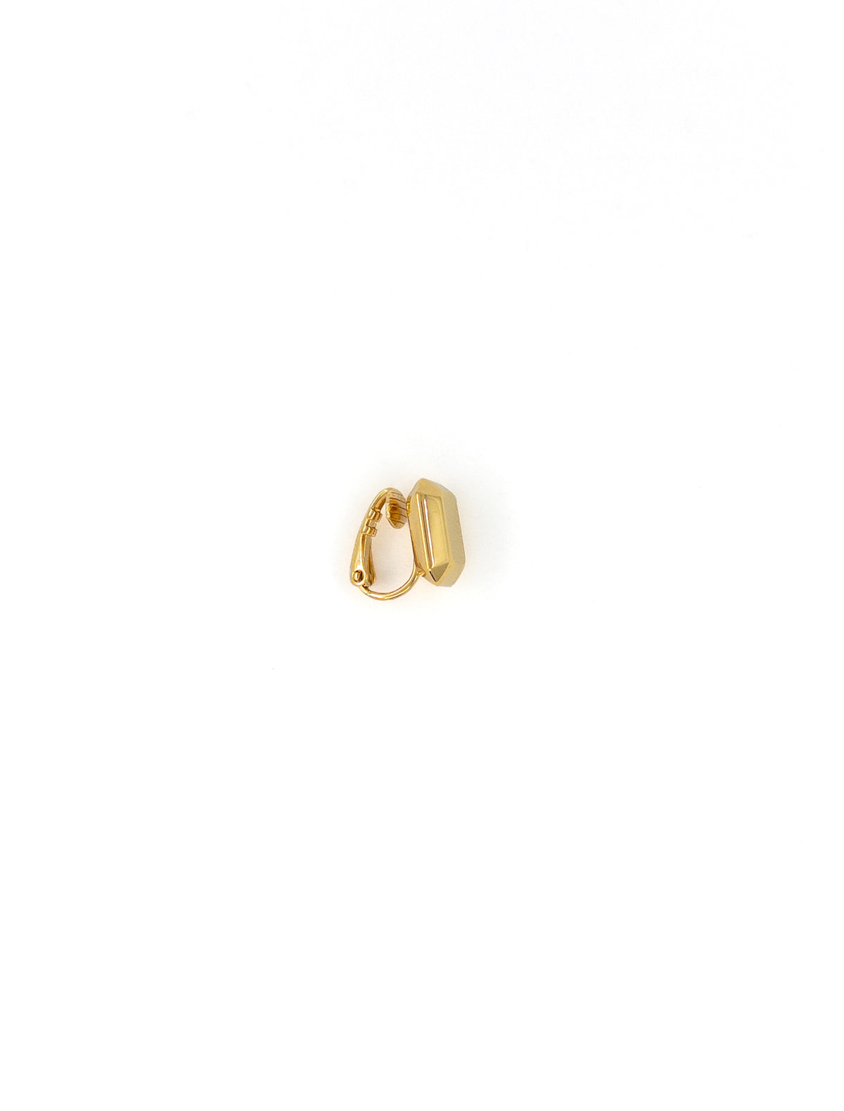 Cecilia Faceted Ear Clip in Gold
