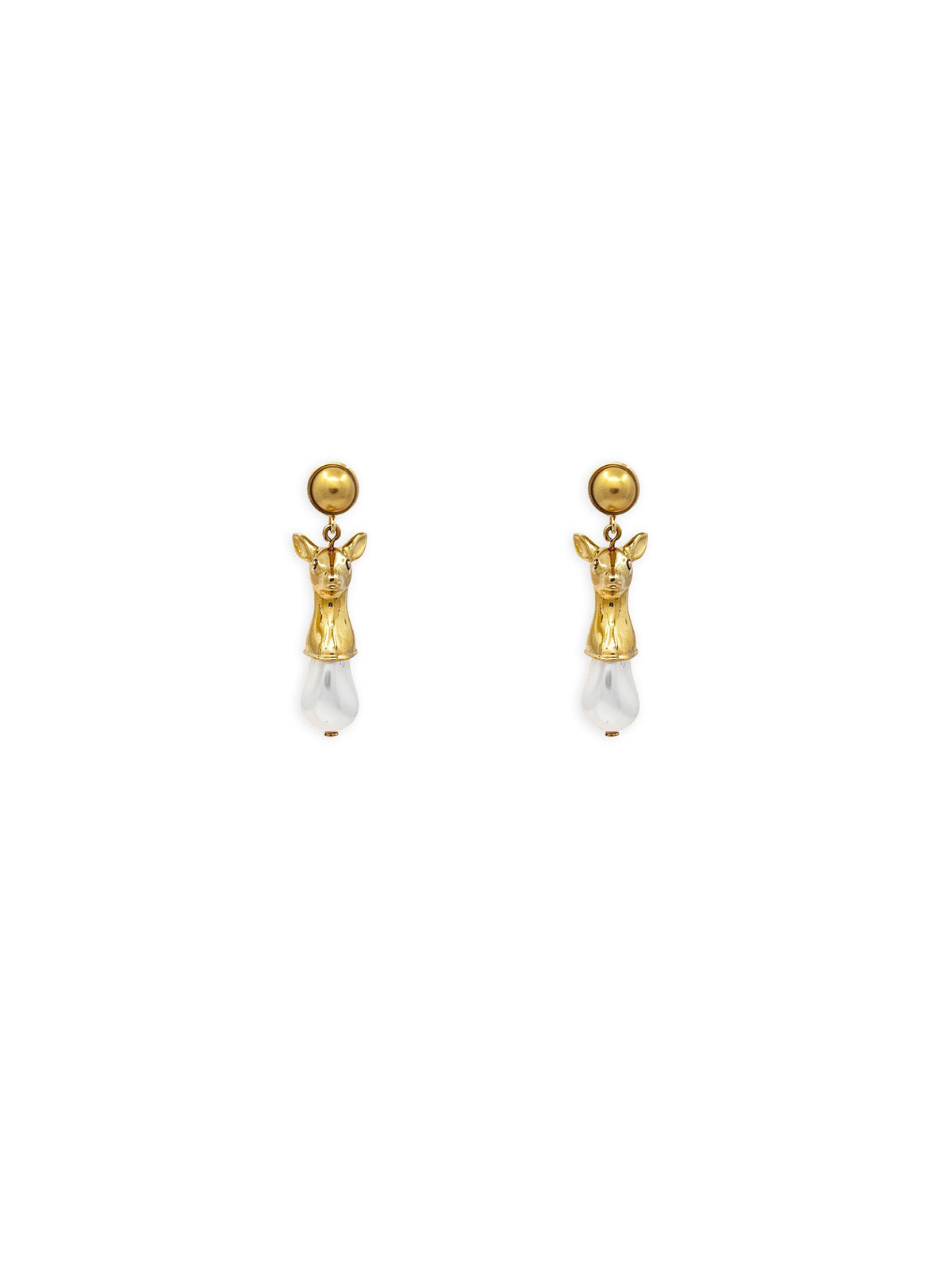 Fawn Drop Earrings in Gold