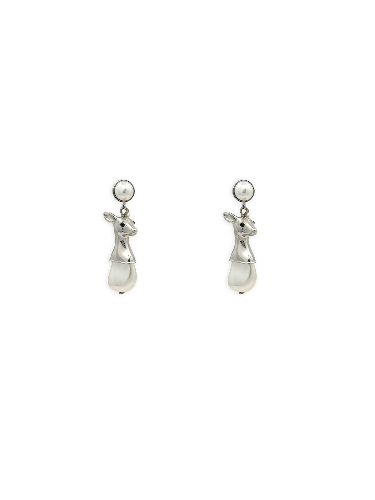 Fawn Drop Earrings in Silver
