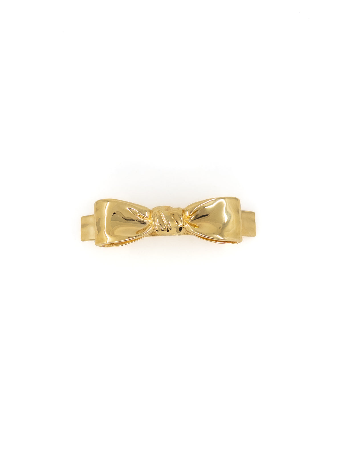 Bow Hair Barrette in Gold