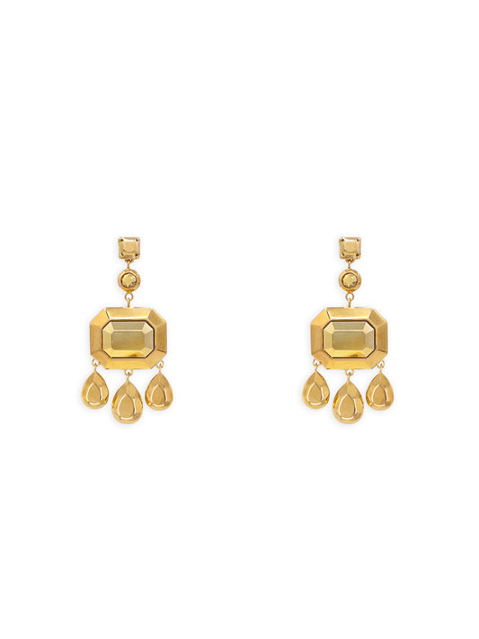 Minerva Convertible Chandelier Earrings in Gold