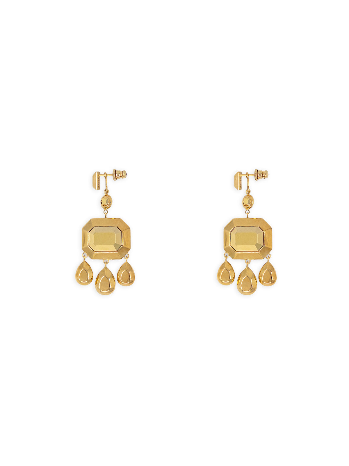 Minerva Convertible Chandelier Earrings in Gold