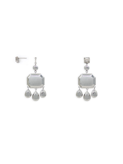 Minerva Convertible Chandelier Earrings in Silver