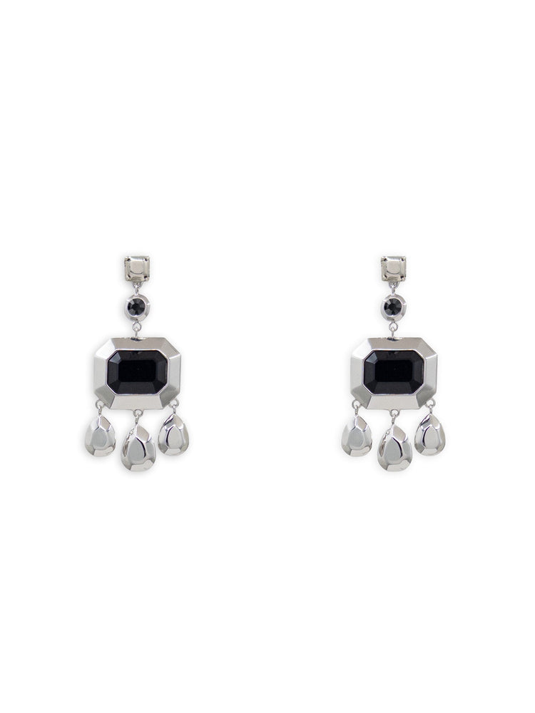 Minerva Convertible Chandelier Earrings in Silver