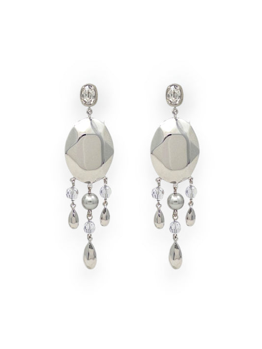Odette Convertible Earrings in Silver and Black