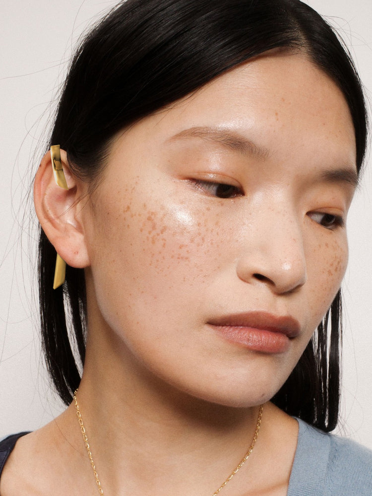 Ribbon Ear Cuff in Gold