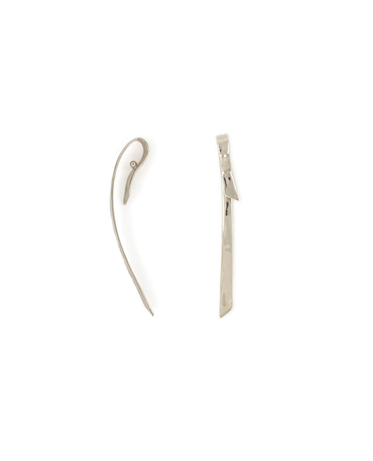 Ribbon Ear Cuff in Silver