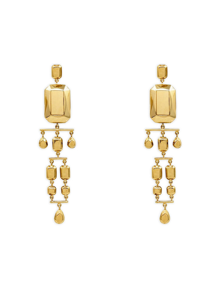 Odile Convertible Earrings in Gold and Pink