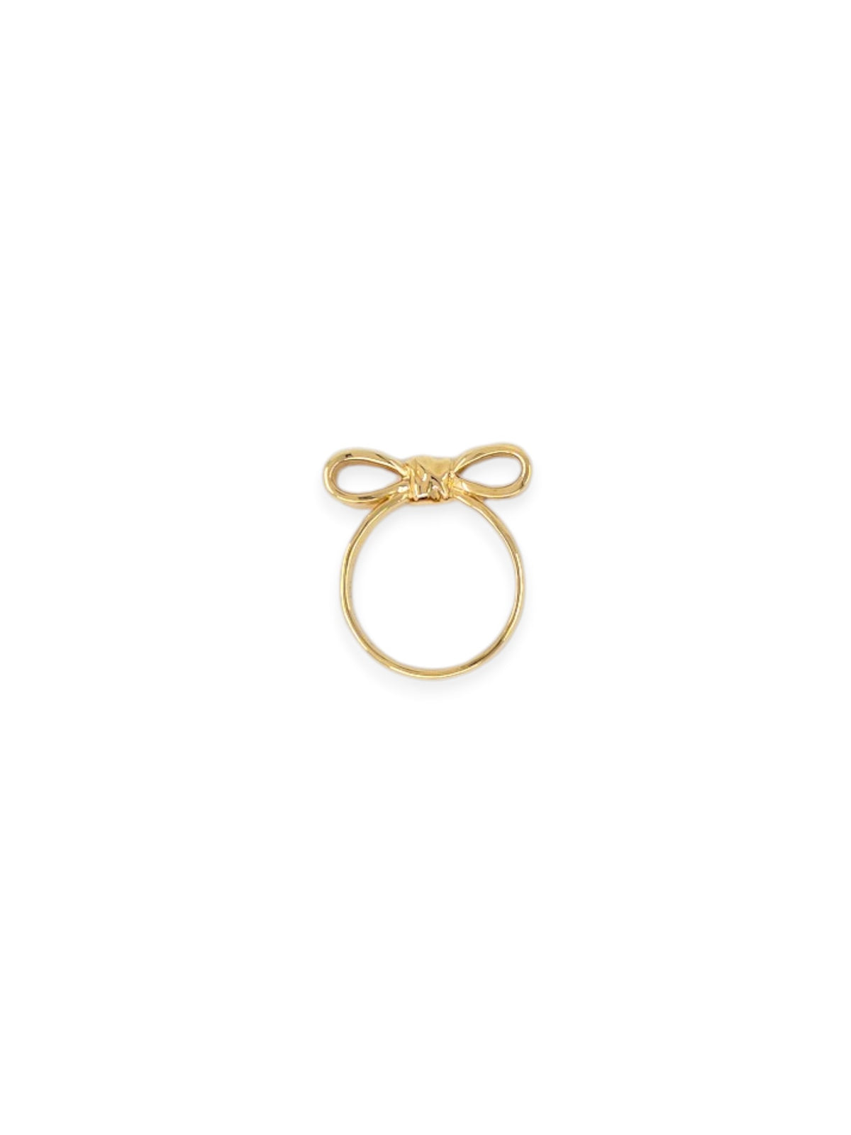 Bow Ring in Gold — front view
